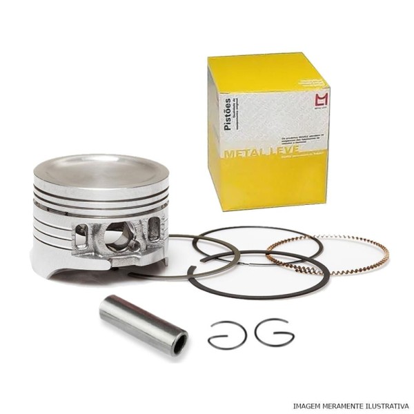 Encontraproduto.com.br - Pistão C/ Anéis Metal Leve CBX 200 Strada NX XR 200 0,50