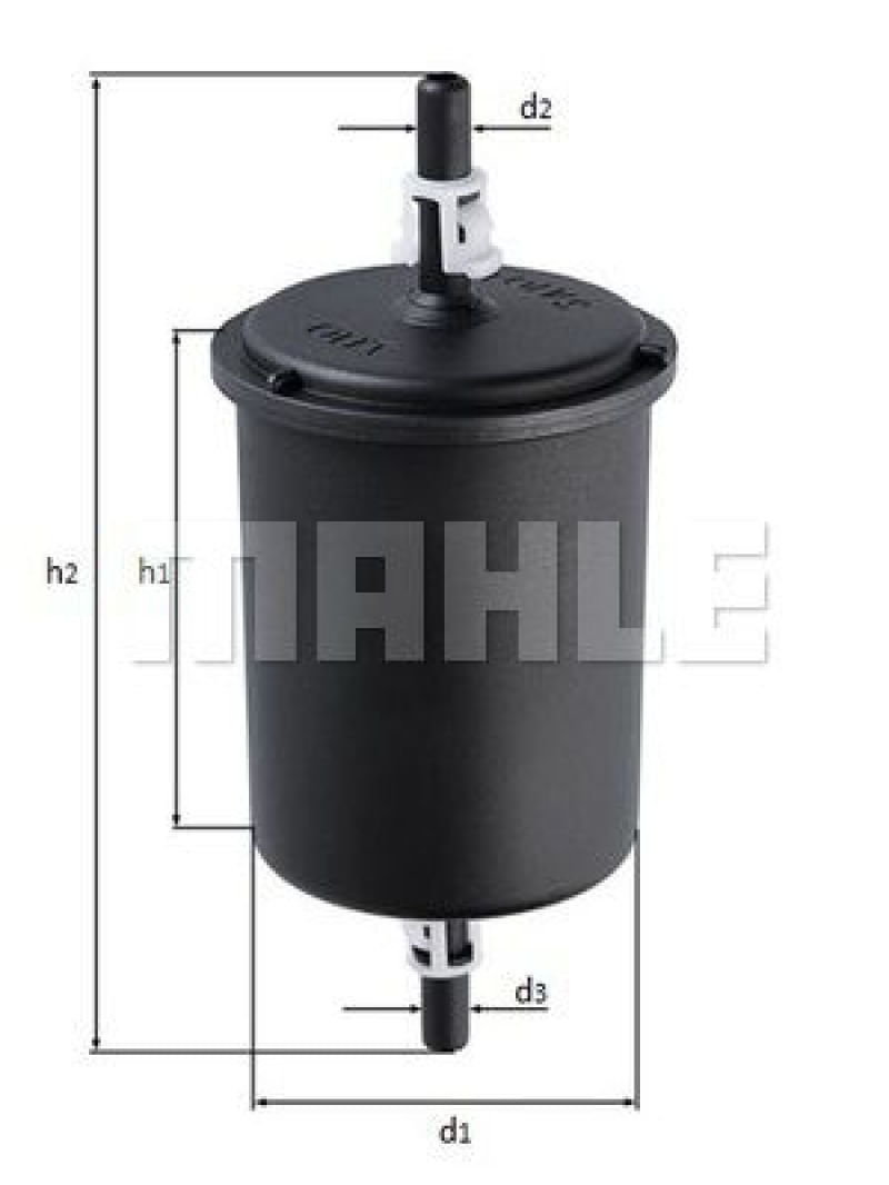 Encontraproduto.com.br - Kl635 - Filtro Combustivel - Fox/Gol/Par/Sav 1.0/6 04 Em Diante - Mahle