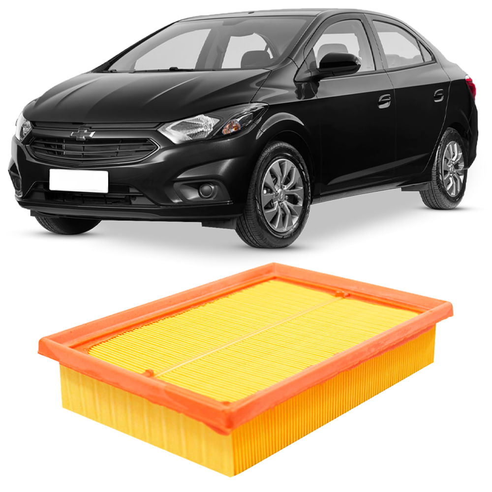 Encontraproduto.com.br - Filtro Ar Chevrolet Onix Prisma 1.0 1.4 2012 a 2019 Mahle LX3544