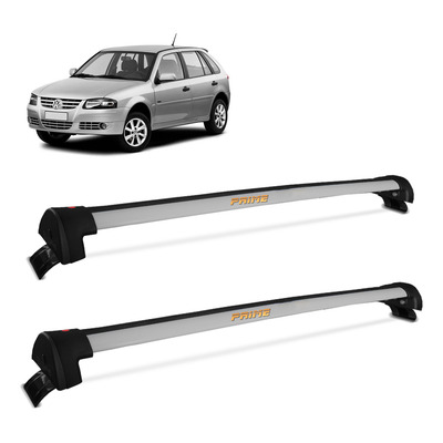 Encontraproduto.com.br - Rack De Teto Gol G2 G3 G4 1995 a 2014 Alumínio Prata