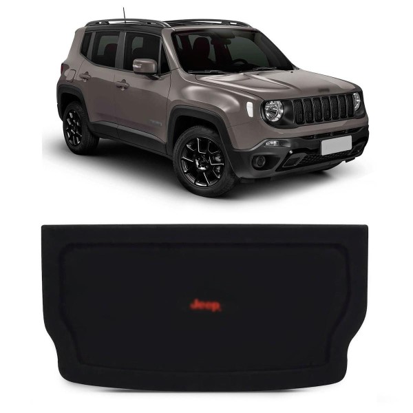 Tampão Porta Malas Jeep Renegade 2017 a 2021 PCD Preto Bagagito