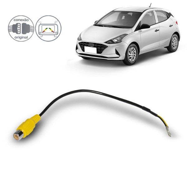 Encontraproduto.com.br - Interface Para Camera De Ré Hb20 2021 A 2024 Cabo Rca Flexitron