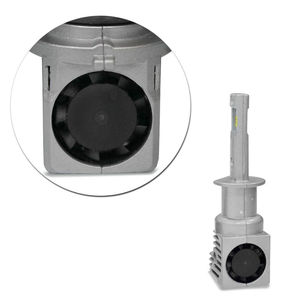 Encontraproduto.com.br - Kit Lâmpadas Super LED H1 6000k 18000lm Chip Zes Canbus 35w