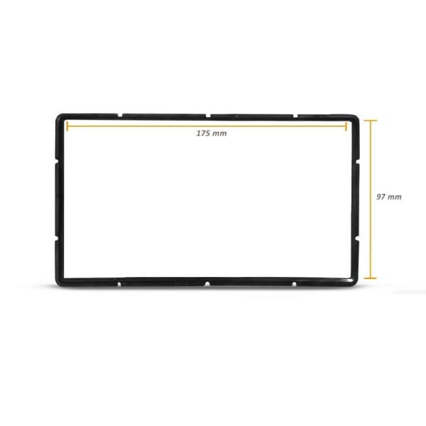 Encontraproduto.com.br - Moldura do Painel 2 Din Fiat Mobi 2017 a 2022 Preto Padrão Japonês e Chinês