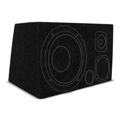 Encontraproduto.com.br - Caixa De Som Trio Alto Falante 12´ 45l Duto Carpete Preto