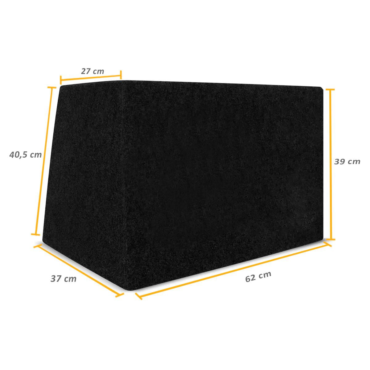 Encontraproduto.com.br - Caixa De Som Trio Alto Falante 12´ 45l Duto Carpete Preto