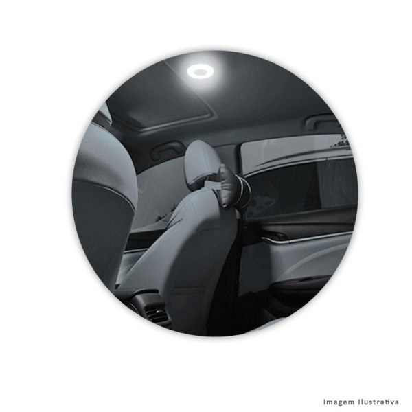Encontraproduto.com.br - Par Lâmpada Led Branca Esmagada T10 13 Smd4014 Retrofit