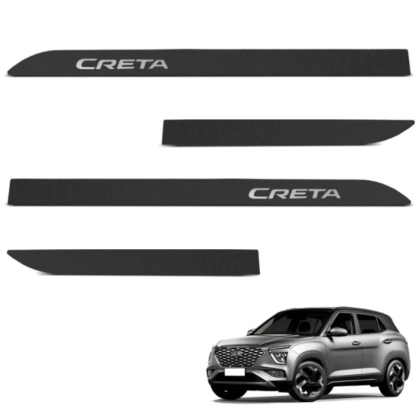 Encontraproduto.com.br - Jogo de Friso Lateral Creta 2021 a 2024 Preto Texturizado