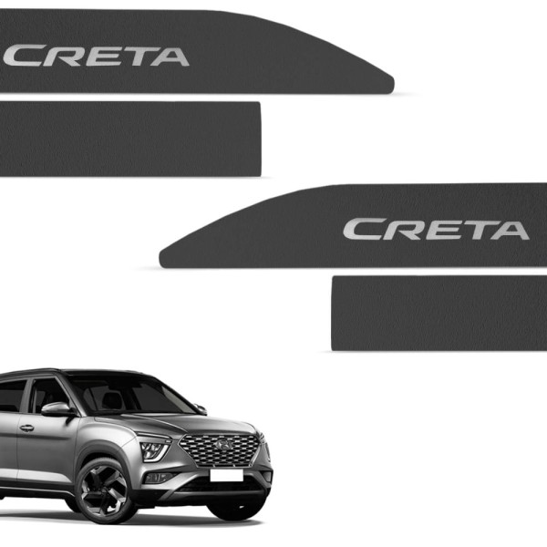 Encontraproduto.com.br - Jogo de Friso Lateral Creta 2021 a 2024 Preto Texturizado