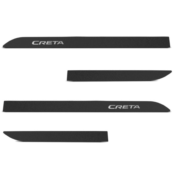 Encontraproduto.com.br - Jogo de Friso Lateral Creta 2021 a 2024 Preto Texturizado