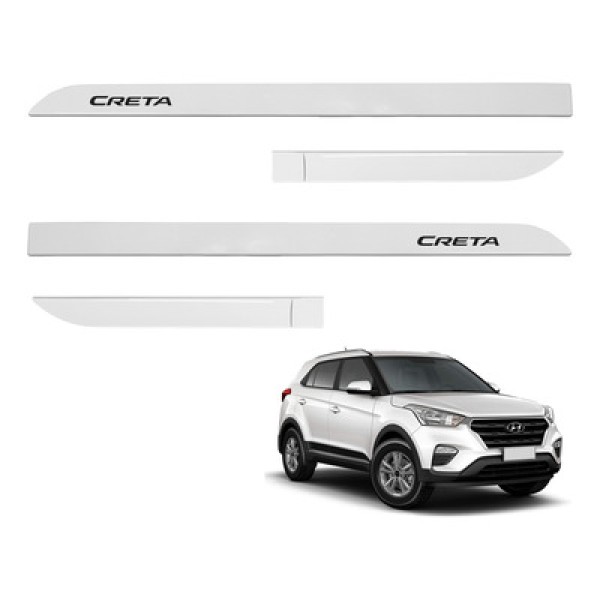 Encontraproduto.com.br - Jogo de Friso Lateral Creta 2017 a 2021 Branco Atlas