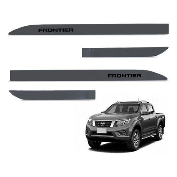 Encontraproduto.com.br - Jogo de Friso Lateral Frontier 2017 a 2022 Cinza Grafite