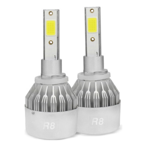 Encontraproduto.com.br - Kit Lâmpada de Led H27 6500k R8 3000 Lumens 50w