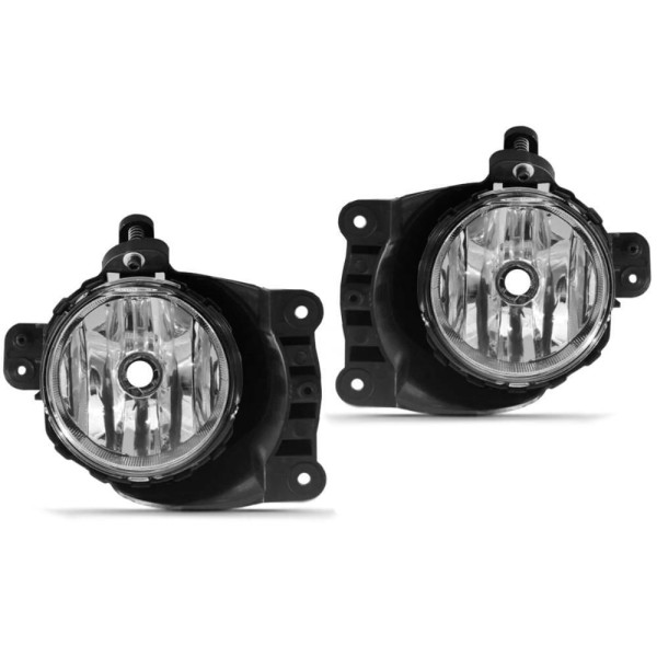 Encontraproduto.com.br - Kit Farol De Milha Onix Ls Joy 2017 A 2019 Botão Tic Tac E Moldura Preto