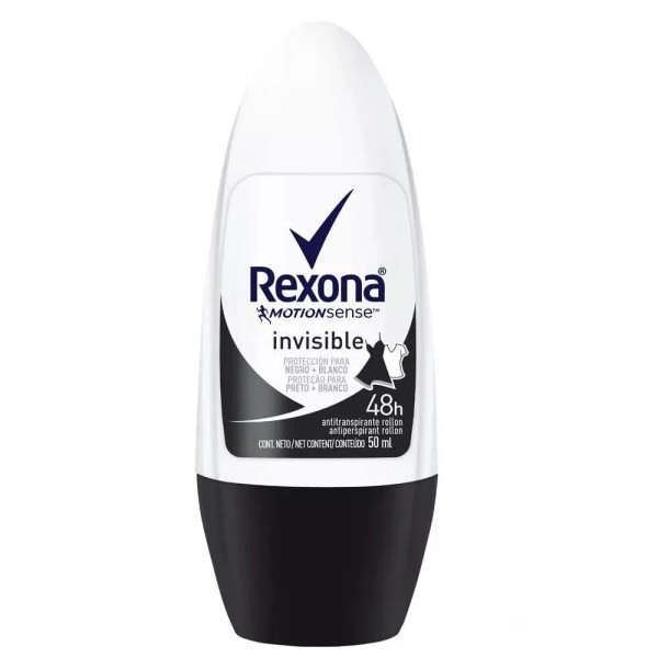 Desodorante Roll On Rexona Invisible Feminino 50ml