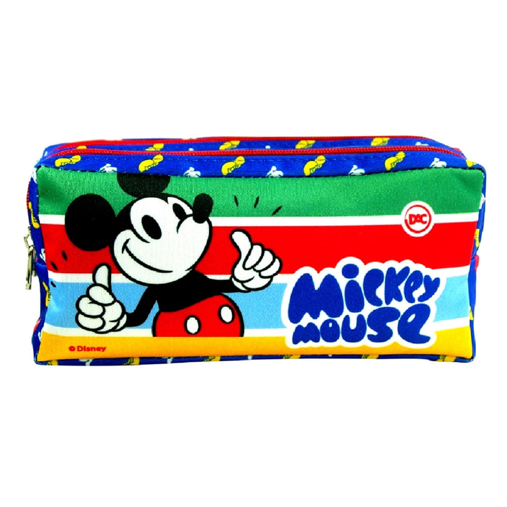 Encontraproduto.com.br - Kit Caderno Inteligente Tira Põe Mini Fichário Estojo Mickey