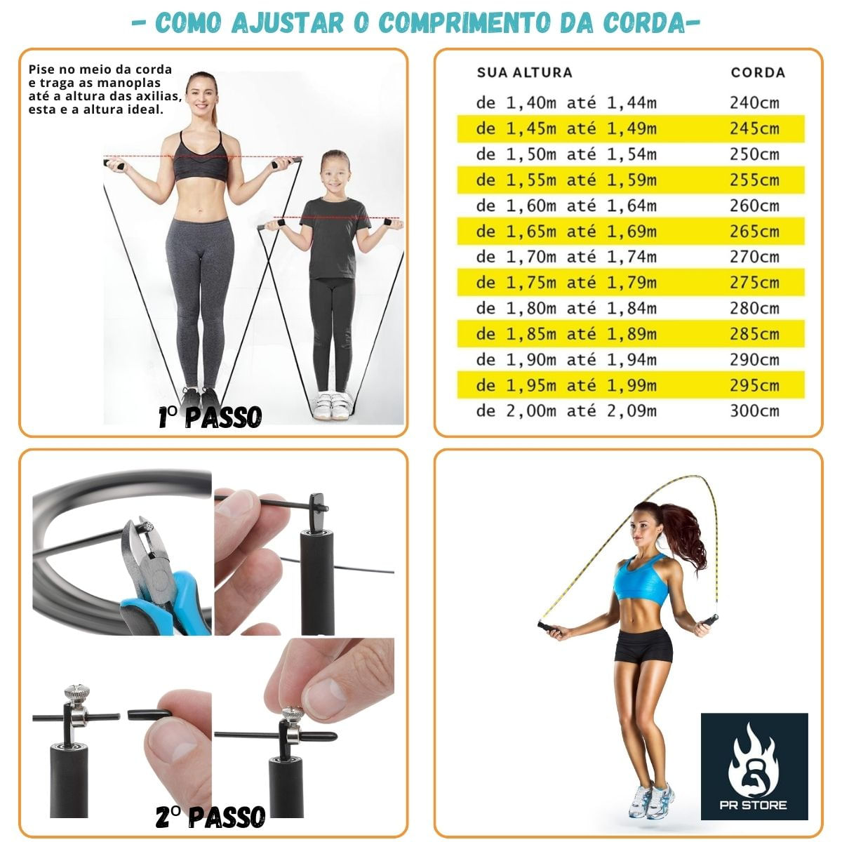 Encontraproduto.com.br - Corda De Pular Segmentada Profissional Cabo De Aço Freestyle Speed Rope cross training