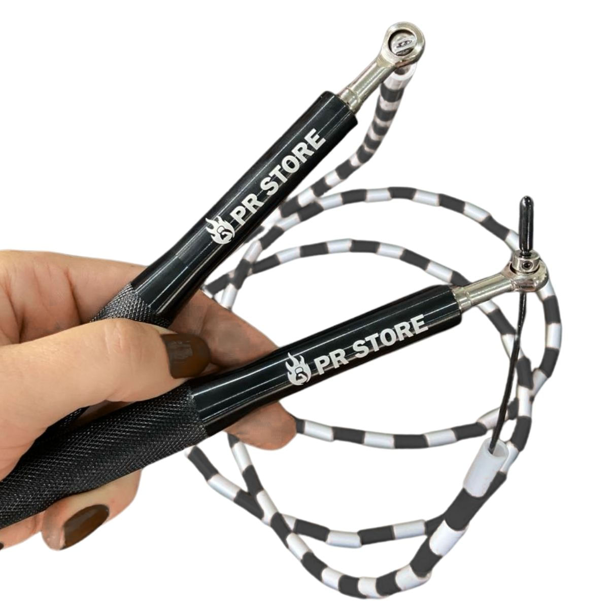Encontraproduto.com.br - Corda De Pular Segmentada Profissional Cabo De Aço Freestyle Speed Rope cross training