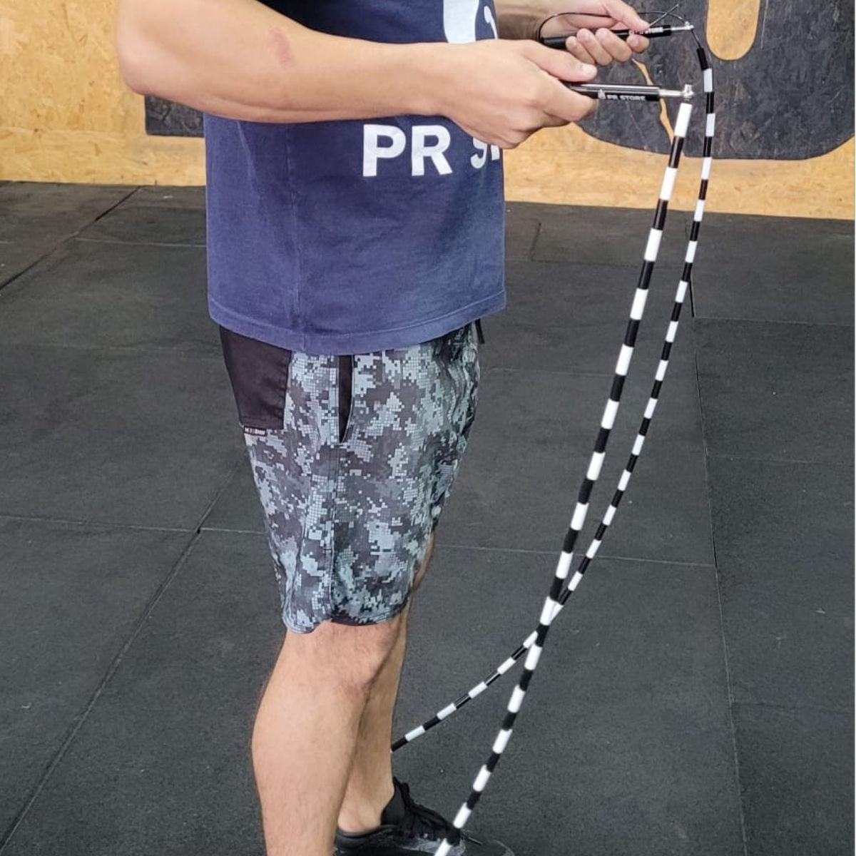 Encontraproduto.com.br - Corda De Pular Segmentada Profissional Cabo De Aço Freestyle Speed Rope cross training