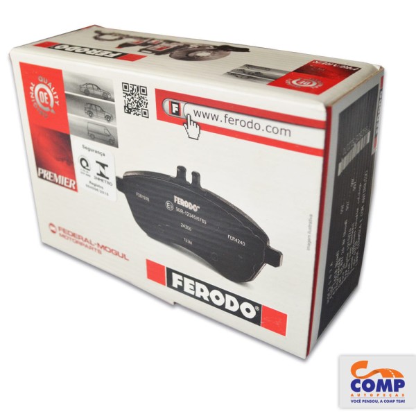 Encontraproduto.com.br - Pastilha de Freio Dianteira Xsara Celta Corsa Prisma 106 306 1993 em diante Ferodo HQF-2038C sistema teves Cerâmica