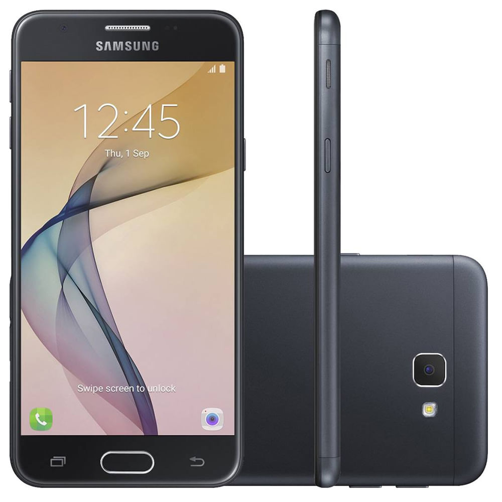 Smartphone Samsung Galaxy J5 Prime Dual Chip Android 6.0 Quad Core 32GB 4G Câmera 13MP Tela 5 Preto