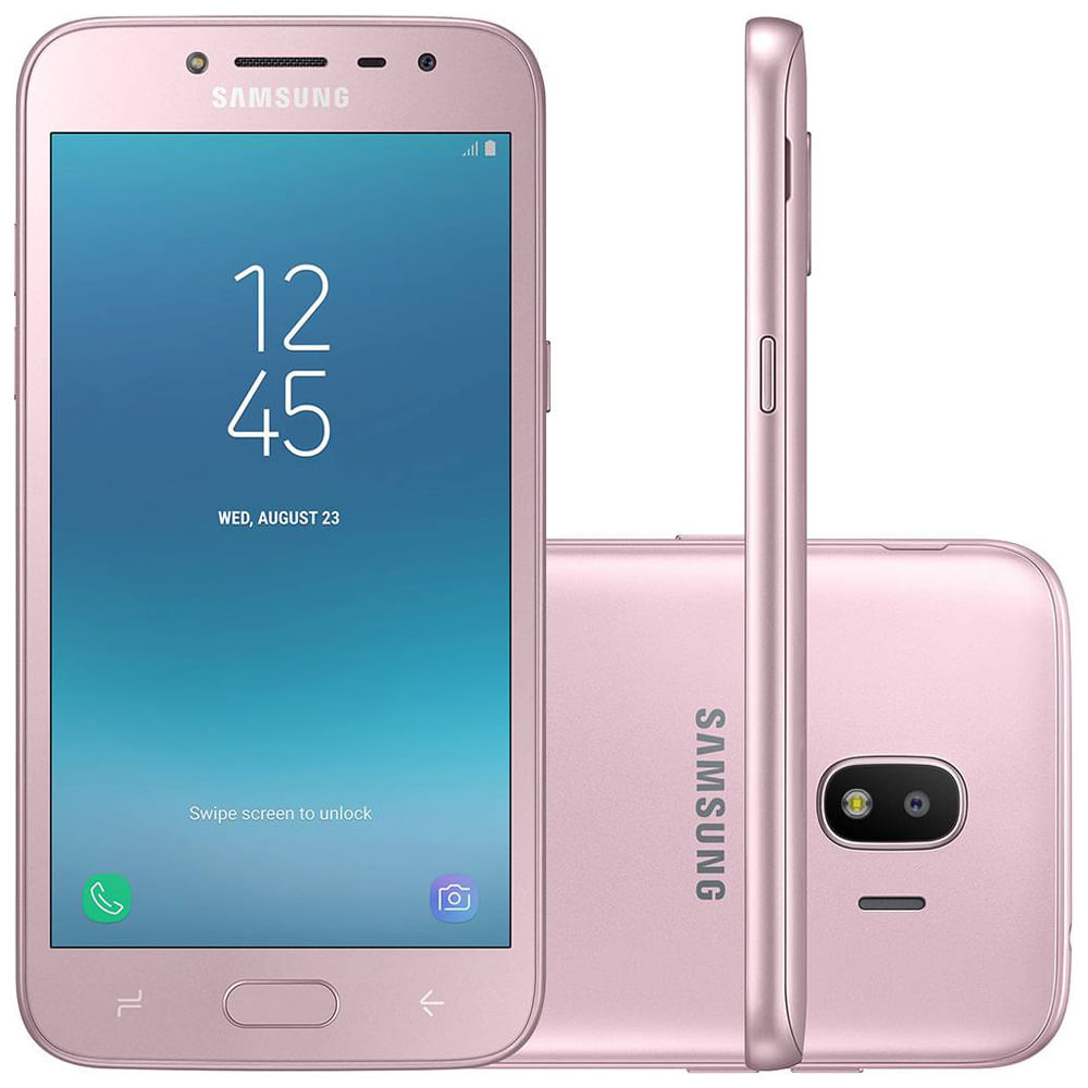 Smartphone Samsung Galaxy J2 Pro Dual Chip Android 7.1 Quad Core 16GB 4G Câmera 8MP Tela 5 Rosa