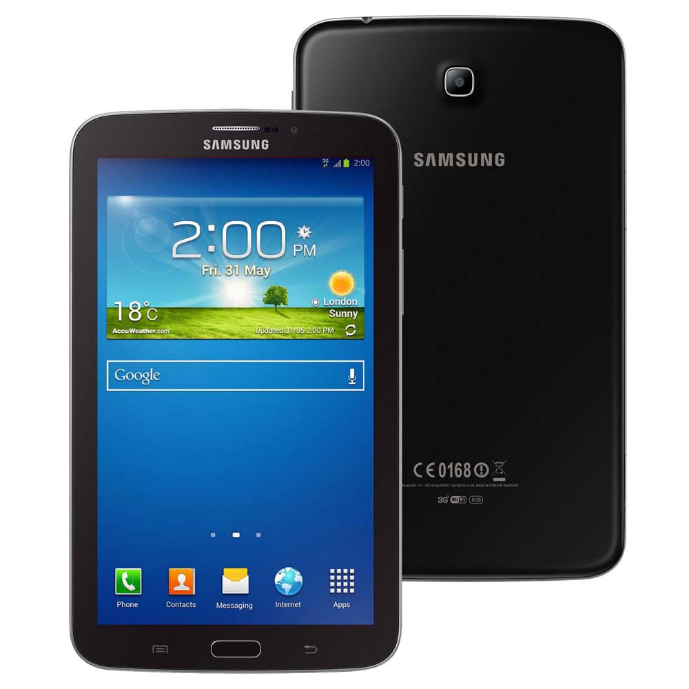Tablet Samsung Galaxy T116 Android 4.4 Quad Core 8GB Wi-Fi 3G Câmera 2MP Tela 7 Preto