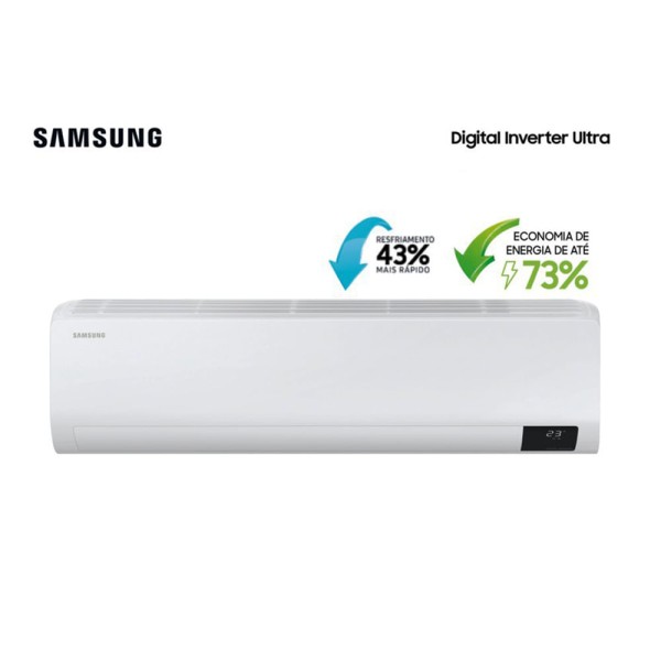 Encontraproduto.com.br - Ar Condicionado Split Hi Wall Inverter Samsung Digital Ultra 18000 BTU/h Quente e Frio AR18TSHZDWKNAZ – 220 Volts
