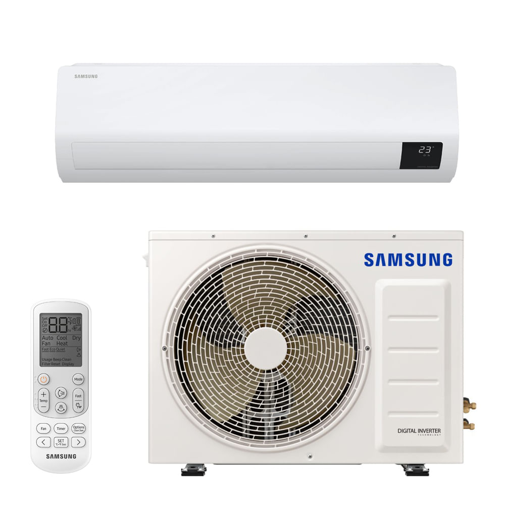Encontraproduto.com.br - Ar Condicionado Split Hi Wall Inverter Samsung Digital Ultra 22000 BTU/h Frio AR24TVHZDWKNAZ – 220 Volts