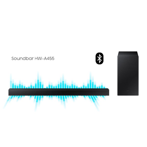 Encontraproduto.com.br - Soundbar Samsung Som Surround Bluetooth Subwoofer Wireless HW-A455