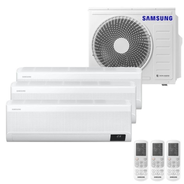 Encontraproduto.com.br - Ar Condicionado Multi Tri Split Samsung Wind Free 28000 BTUs (3x12000) Quente/Frio Inverter 220V