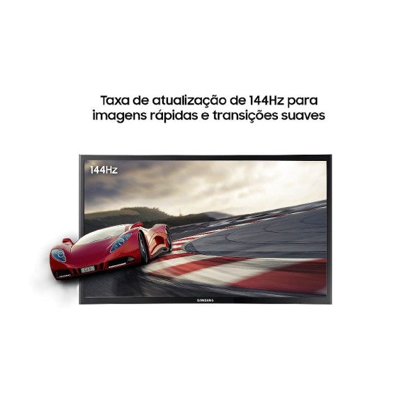 Encontraproduto.com.br - Monitor Samsung Led Gamer Curvo Fhd 24" 144hz Lc24rg50fzlmzd