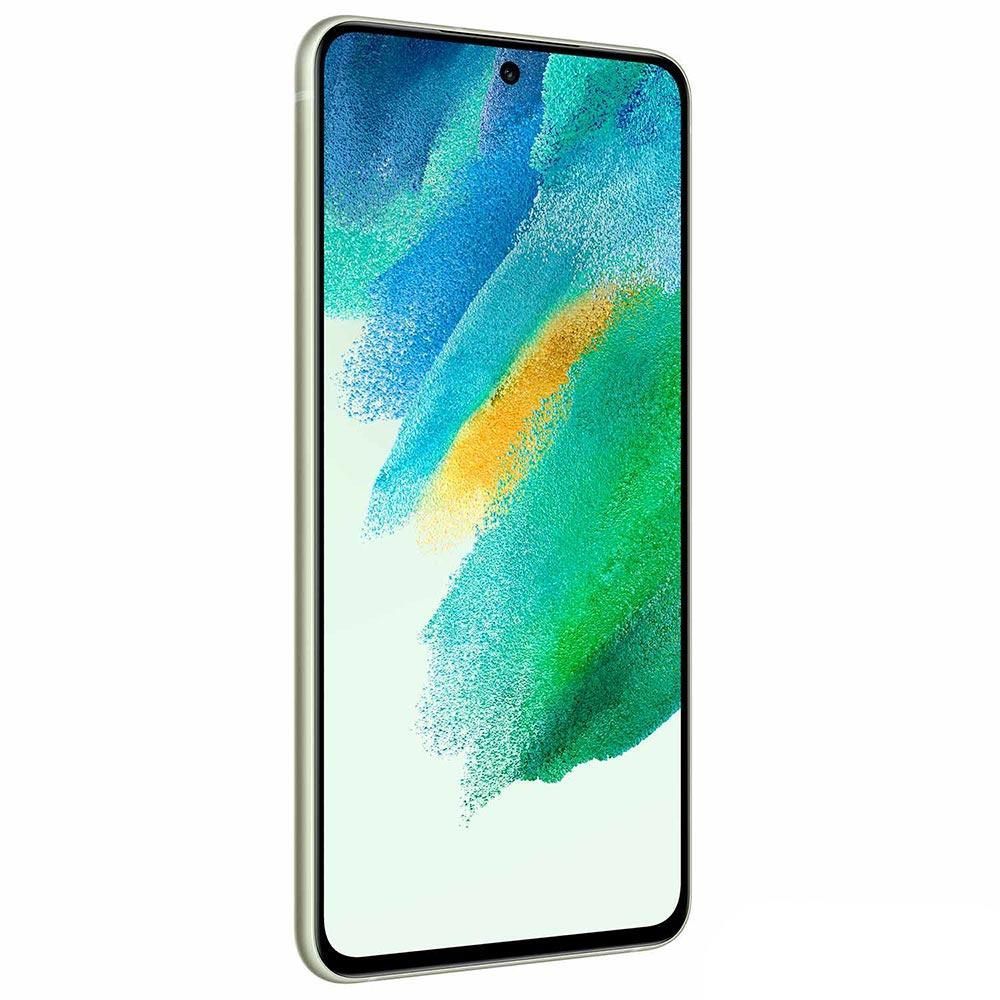 Encontraproduto.com.br - Smartphone Samsung Galaxy S21 FE 5G Verde 256GB, 8GB RAM, Tela Infinita de 6.4”, Câmera Traseira Tripla, Android 11 e Processador Octa-Core