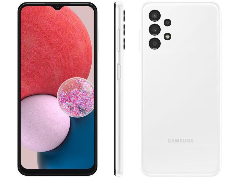 Encontraproduto.com.br - Smartphone SAMSUNG Galaxy A13 Branco 128GB 4GB Processador Octa-Core Selfie de 8MP Tela de 6.6