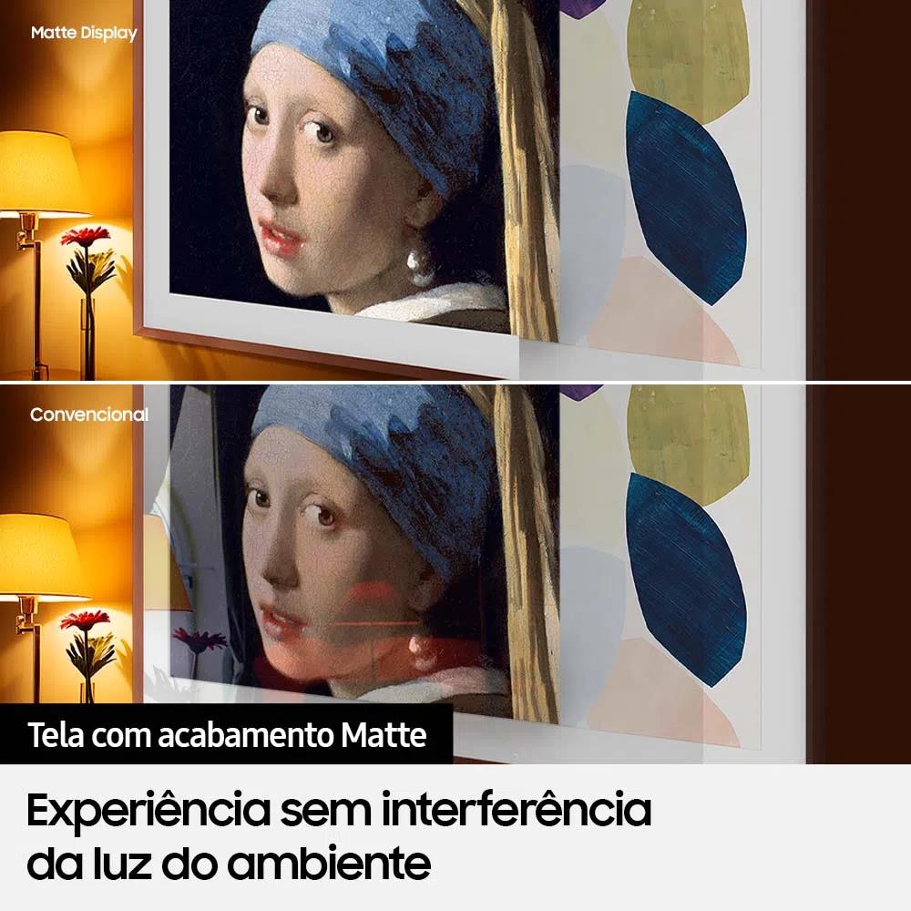 Encontraproduto.com.br - TV Smart 50 polegadas Samsung The Frame 4K QLED com Gaming Hub, QN50LS03BAGXZD