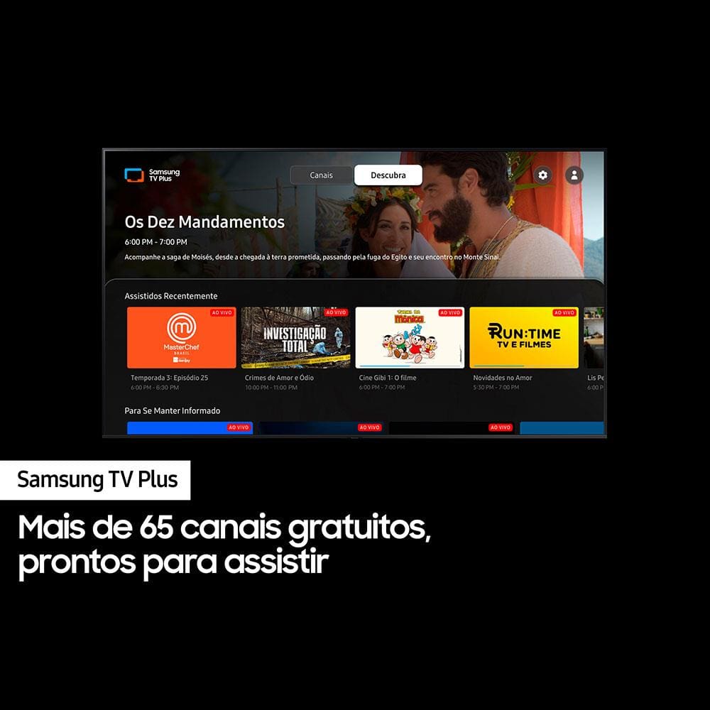 Encontraproduto.com.br - Samsung Smart TV 50 polegadas Crystal UHD 4K 50CU8000 2023, Painel Dynamic Crystal Color, Samsung Gaming Hub, Design AirSlim, Tela sem limites