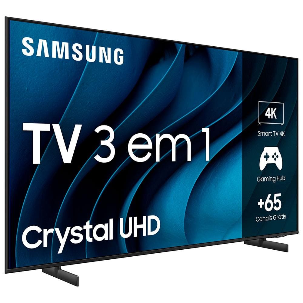 Encontraproduto.com.br - Samsung Smart TV 50 polegadas Crystal UHD 4K 50CU8000 2023, Painel Dynamic Crystal Color, Samsung Gaming Hub, Design AirSlim, Tela sem limites