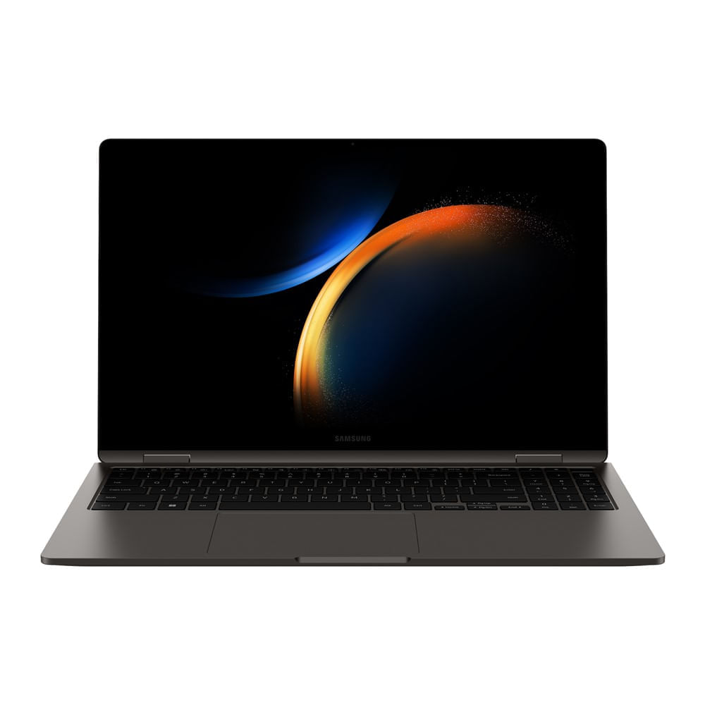Encontraproduto.com.br - Notebook Samsung Galaxy Book3 360, Intel Core I7-1360P, 16GB RAM, SSD 512GB, 15.6 Full HD, Windows 11 Home, Grafite - NP750QFG-KS1BR