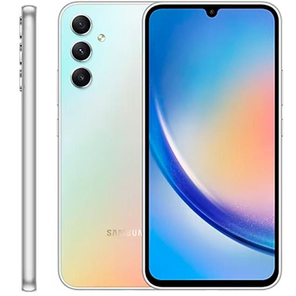 Smartphone Samsung Galaxy A34 Tela 6.6 5g Camera Tripla 8gb 256gb Prata