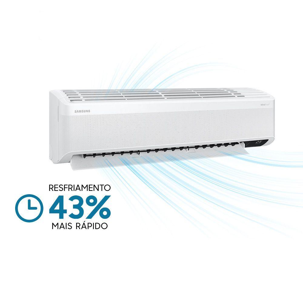 Encontraproduto.com.br - Ar Condicionado Split Inverter Samsung WindFree Connect 18000 BTUS Frio 220V AR18CVFAAWKNAZ