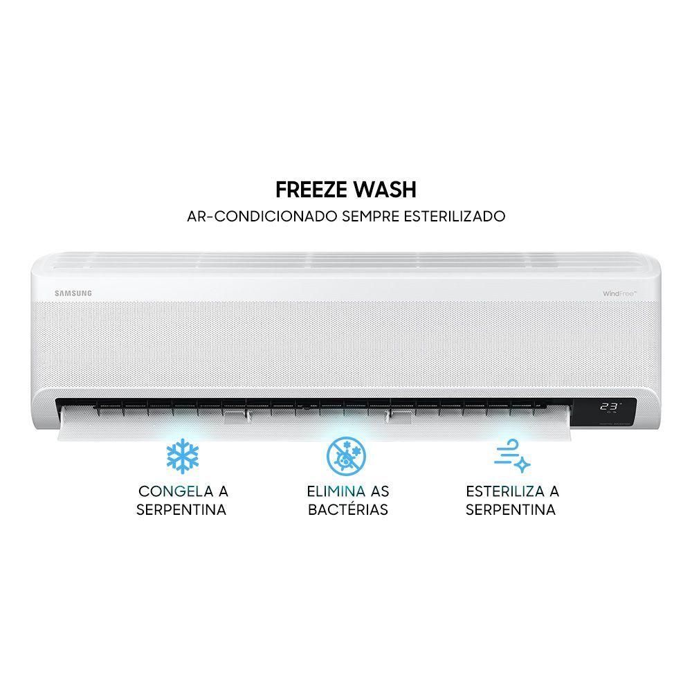 Encontraproduto.com.br - Ar Condicionado Split Inverter Samsung WindFree Connect 18000 BTUS Frio 220V AR18CVFAAWKNAZ