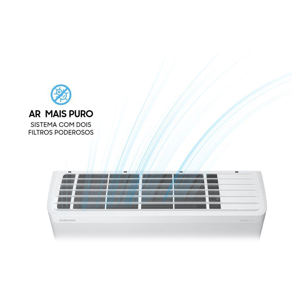 Encontraproduto.com.br - Ar Condicionado Split Inverter Samsung WindFree Connect 18000 BTUS Frio 220V AR18CVFAAWKNAZ