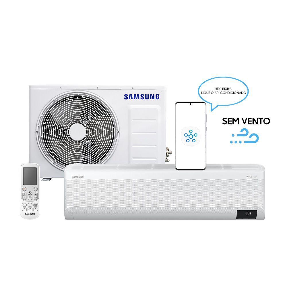 Encontraproduto.com.br - Ar Condicionado Split Inverter Samsung WindFree Connect 18000 BTUS Frio 220V AR18CVFAAWKNAZ