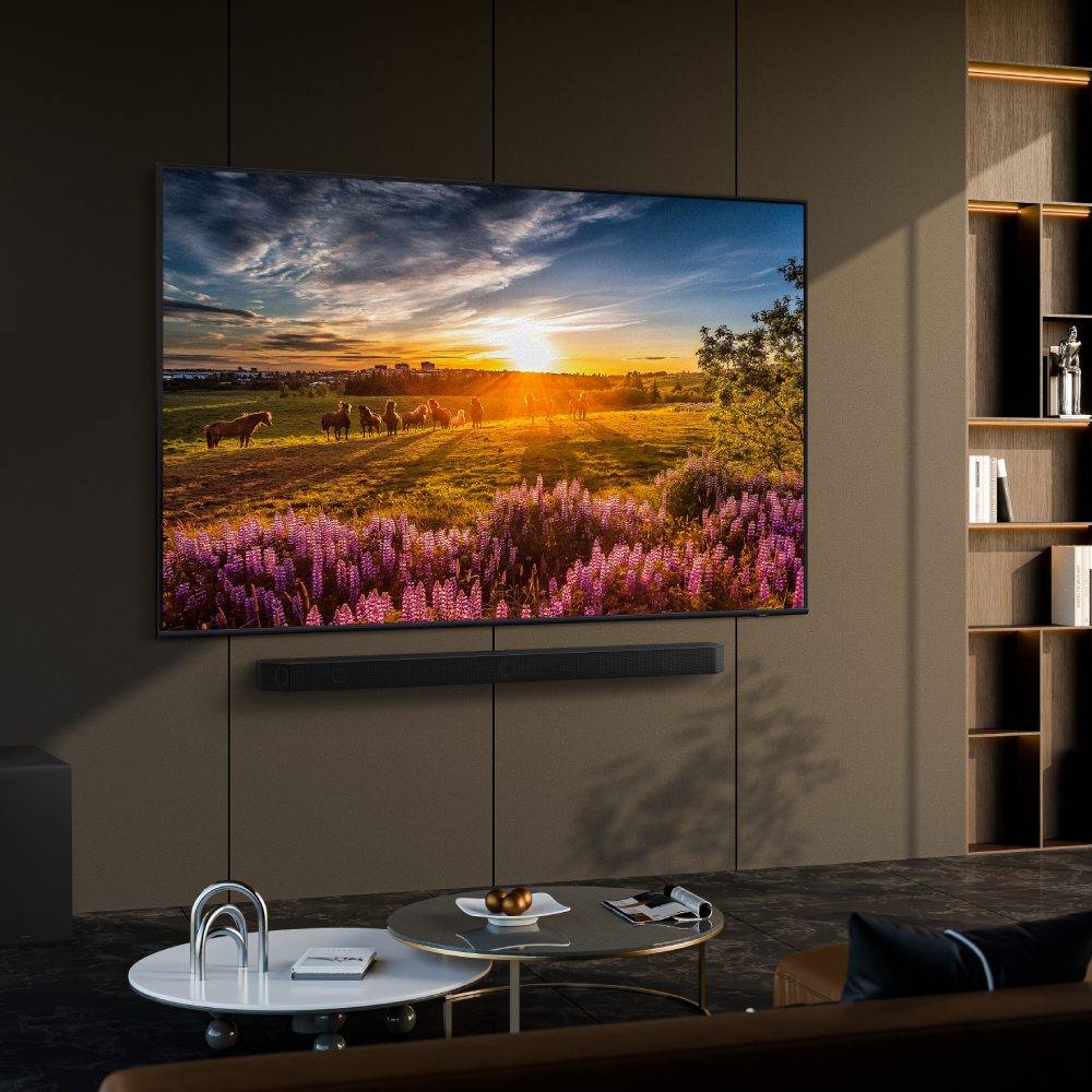 Encontraproduto.com.br - Samsung Smart TV 55 polegadas QLED 4K Q65D 2024, Modo Game, Som em Movimento, Tela sem limites, Design slim, Visual livre de cabos, Alexa built in