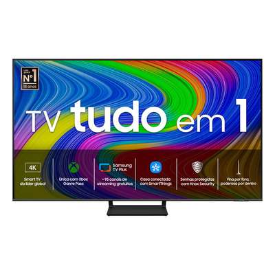 Encontraproduto.com.br - Samsung Smart TV 55 polegadas QLED 4K Q65D 2024, Modo Game, Som em Movimento, Tela sem limites, Design slim, Visual livre de cabos, Alexa built in