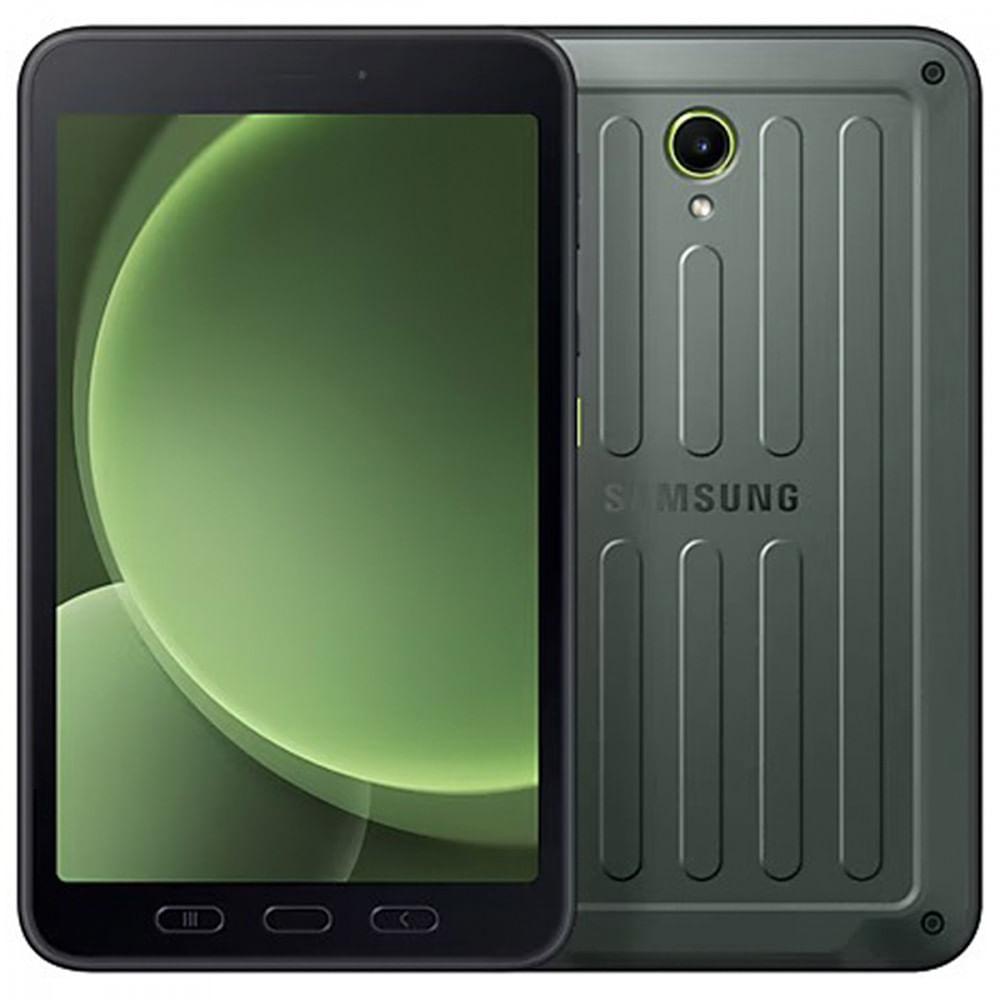 Encontraproduto.com.br - Tablet Samsung Galaxy Tab Active 5 8.0 128GB 6GB 13MP S-Pen 5G Wifi Android Verde - SM-X306BZGAL05