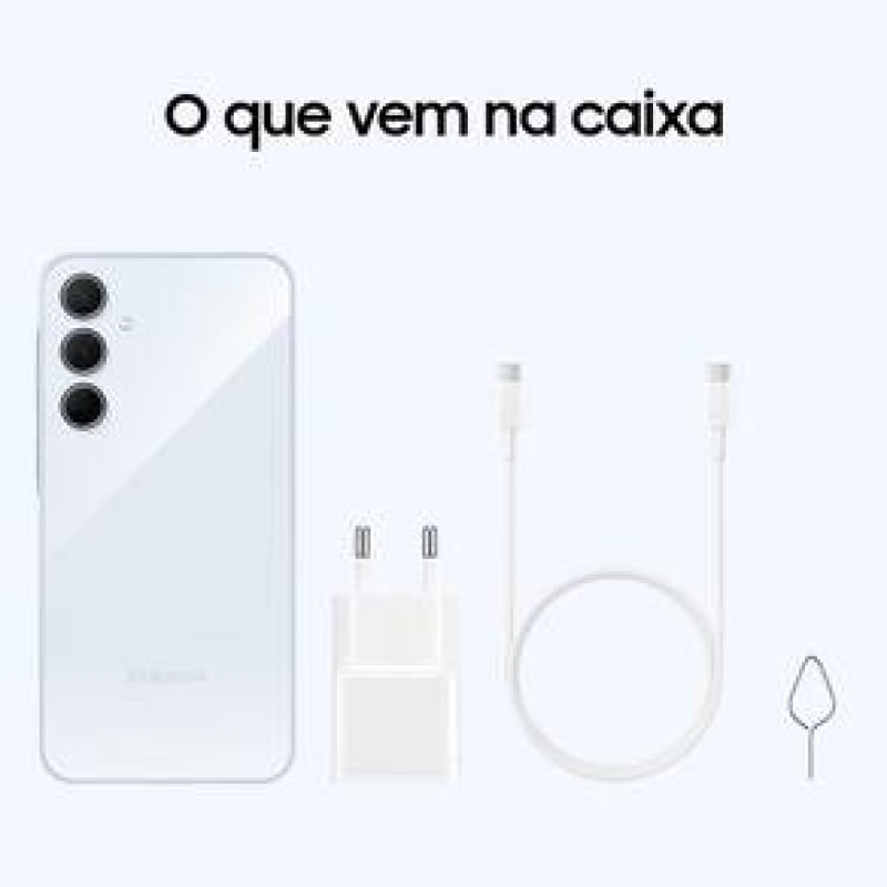 Smartphone Samsung Galaxy A35 5G 128GB 6GB de RAM Azul Claro