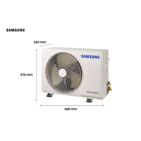 Encontraproduto.com.br - Ar Condicionado Split Inverter Samsung WindFree AI 12000 BTUs Quente e Frio 220V AR12DXFAAWKXAZ
