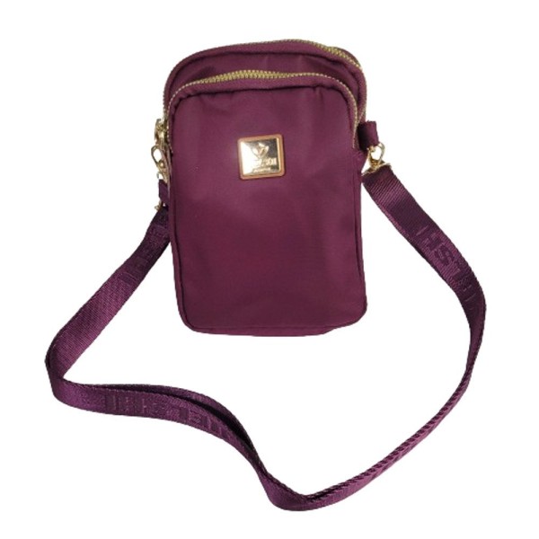 Encontraproduto.com.br - Bolsa Feminina Transversal Shoulder Bag Crossbody Com Alça Cor:vinho