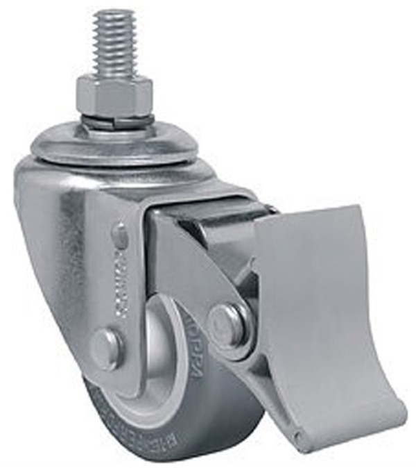 Encontraproduto.com.br - Rodízio GLE 210BP com Freio FP Capacidade 40KG Eixo Parafuso - Schioppa